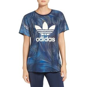 Adidas Blue Geology Boyfriend Tee